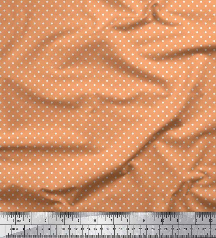 Unstitched Pure Cotton Multi-purpose Fabric Polka Print