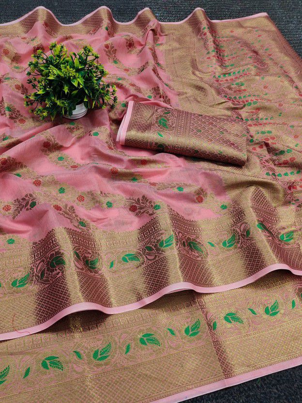 Unstitched Cotton Silk Multi-purpose Fabric Embellished, Floral Print, Self Design