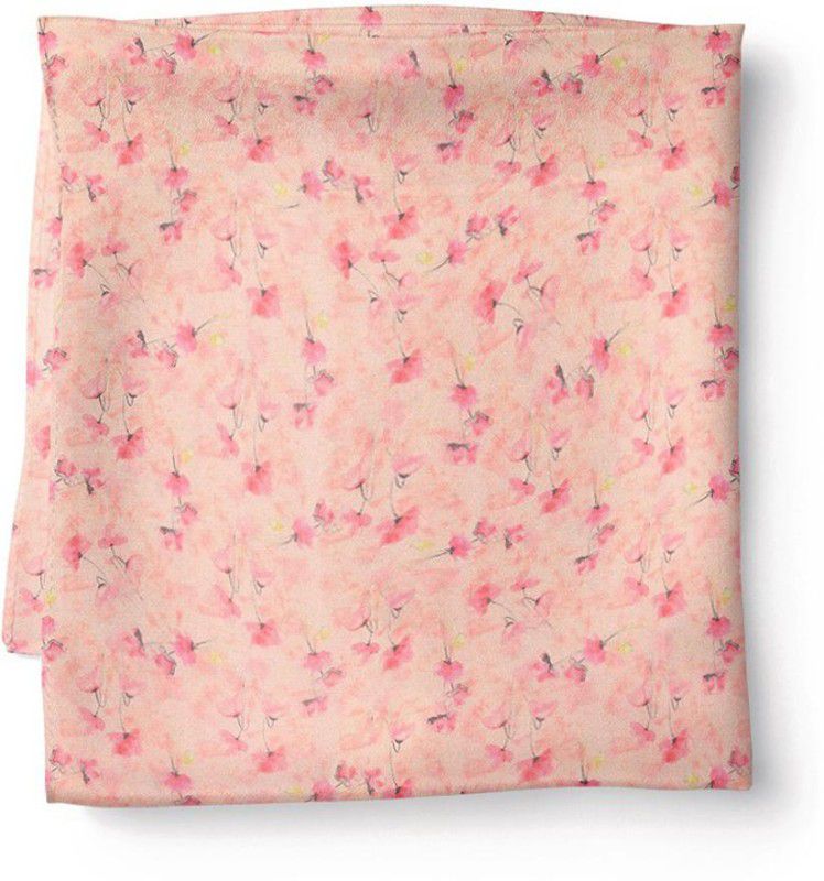 Unstitched Chiffon Multi-purpose Fabric Floral Print