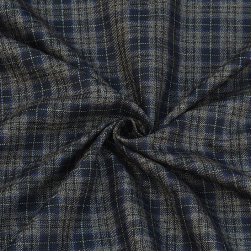 Unstitched Cotton Blend Blazer Fabric Checkered