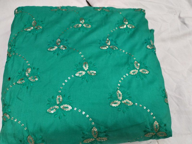 Unstitched Silk Blend Multi-purpose Fabric Embellished
