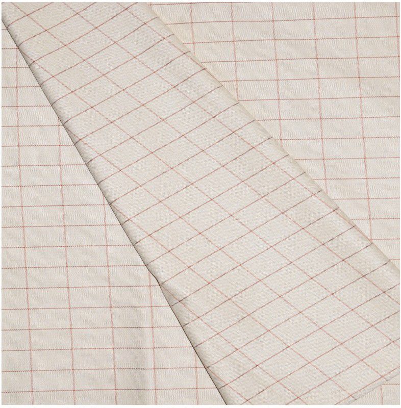 Unstitched Cotton Blend Jacket Fabric Checkered