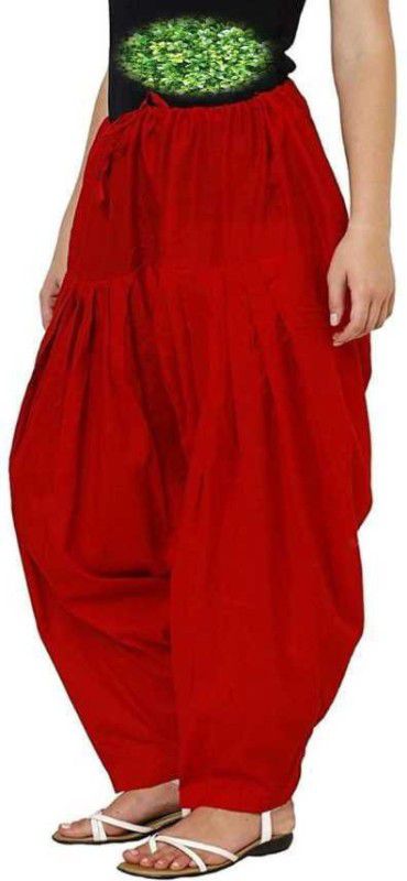 Pure Cotton Solid Women ["Red"] Salwar