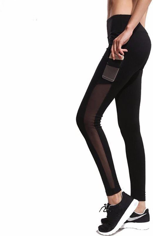 Women Black Ankle Length Tights