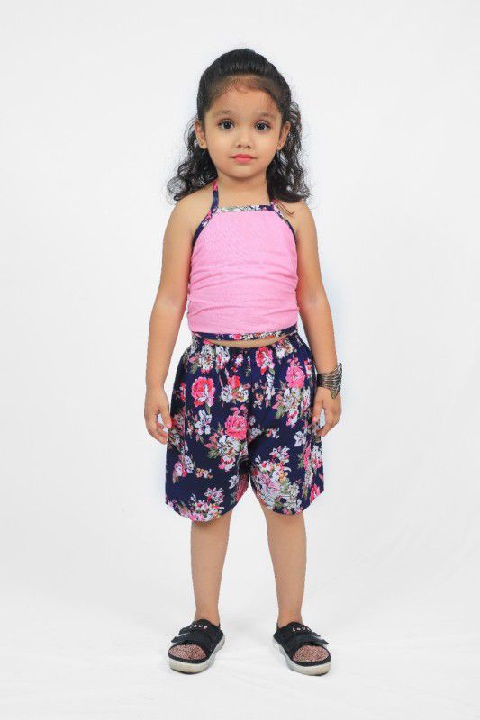 Daisy Baby Girls Mini/Short Casual Dress  (Pink, Fashion Sleeve)