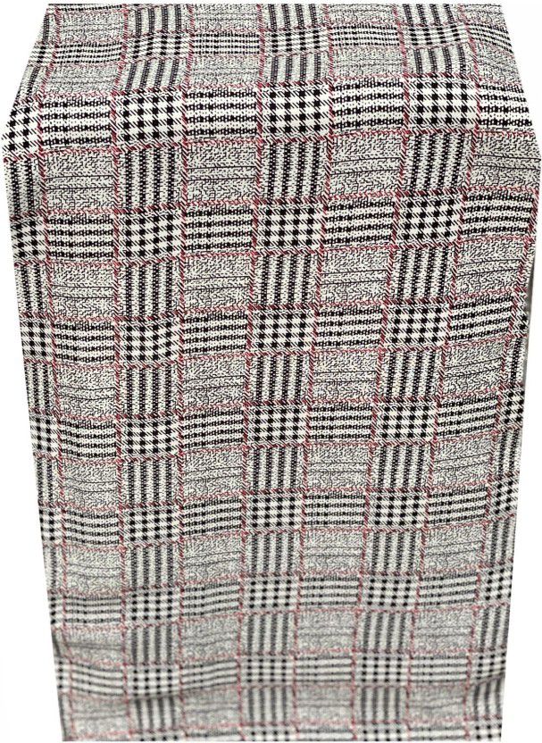 Unstitched Viscose Rayon Multi-purpose Fabric Checkered