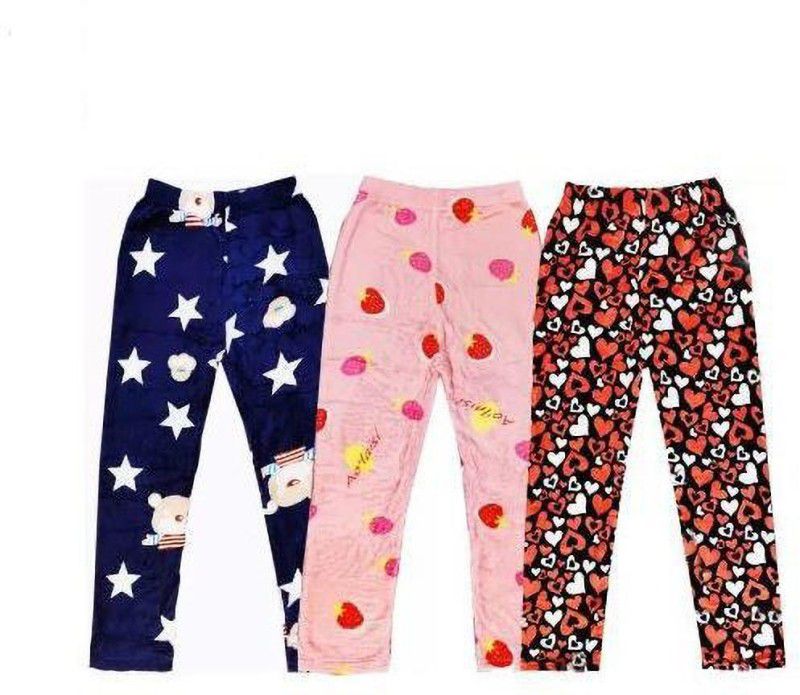 Pack of 3 Kids/Girls woolen pajama for winter wear Girls Pyjama