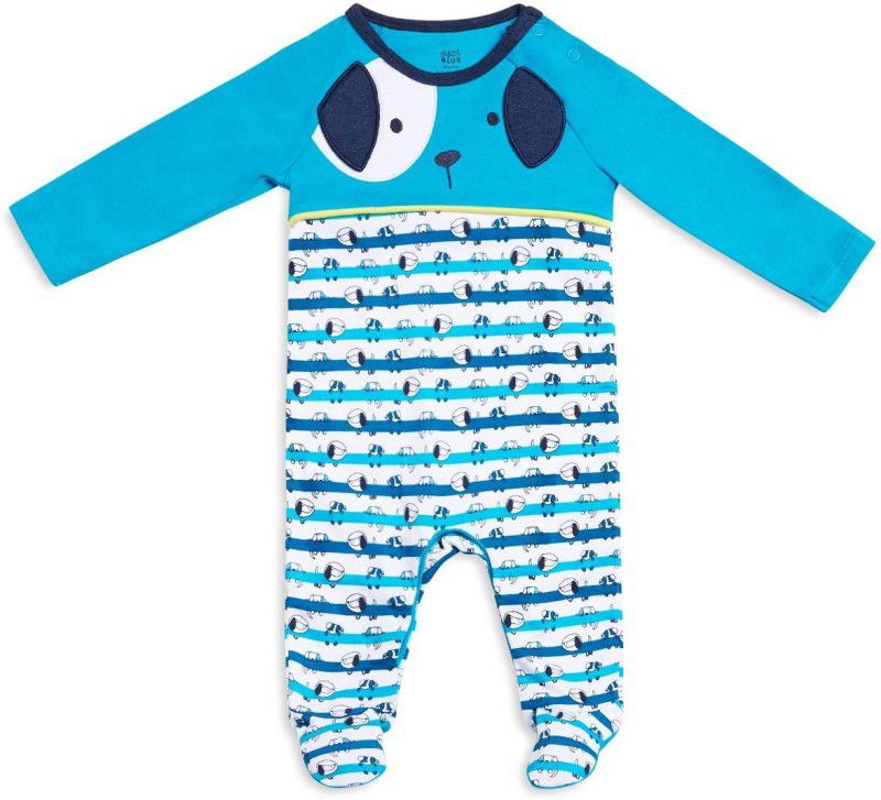 MINI KLUB Baby Boys Blue Sleepsuit