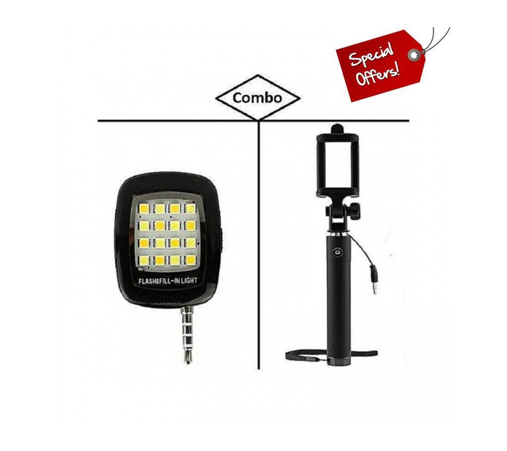 Combo offer - LED Flash Light and Selfie Stick