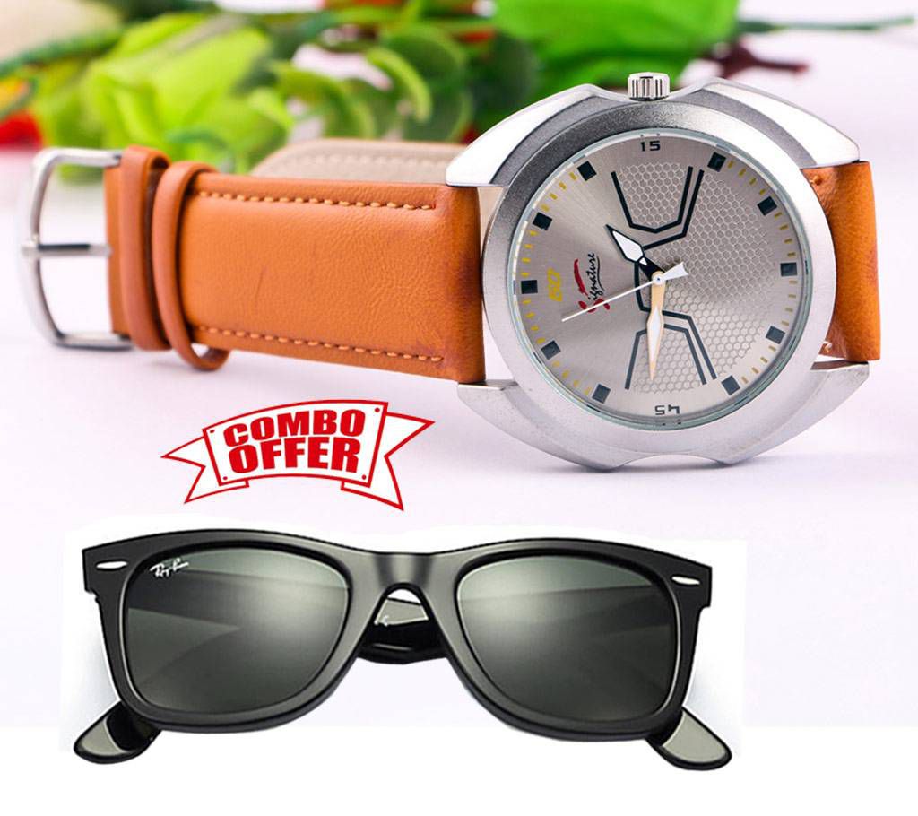Men's Wrist Watch & Sunglasses Offer 