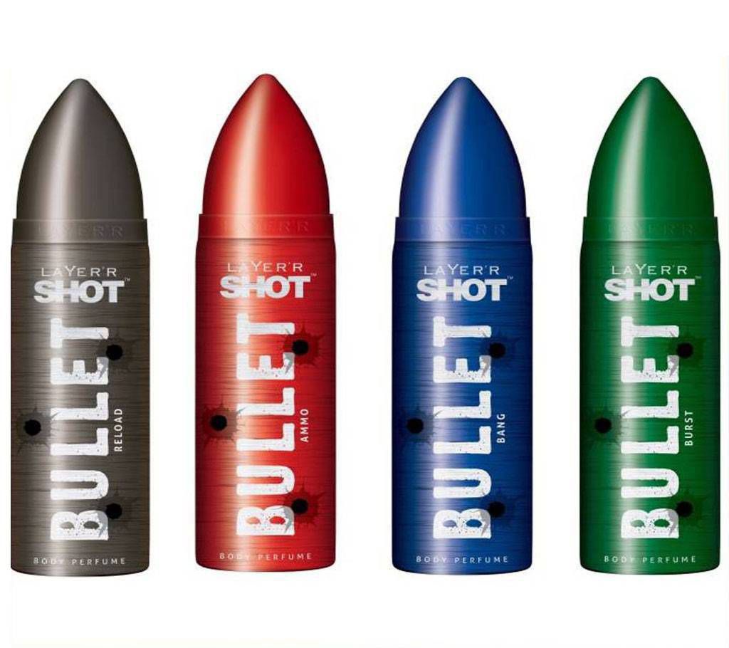 Layer'r Bullet set of 4 Perfume Combo (India)