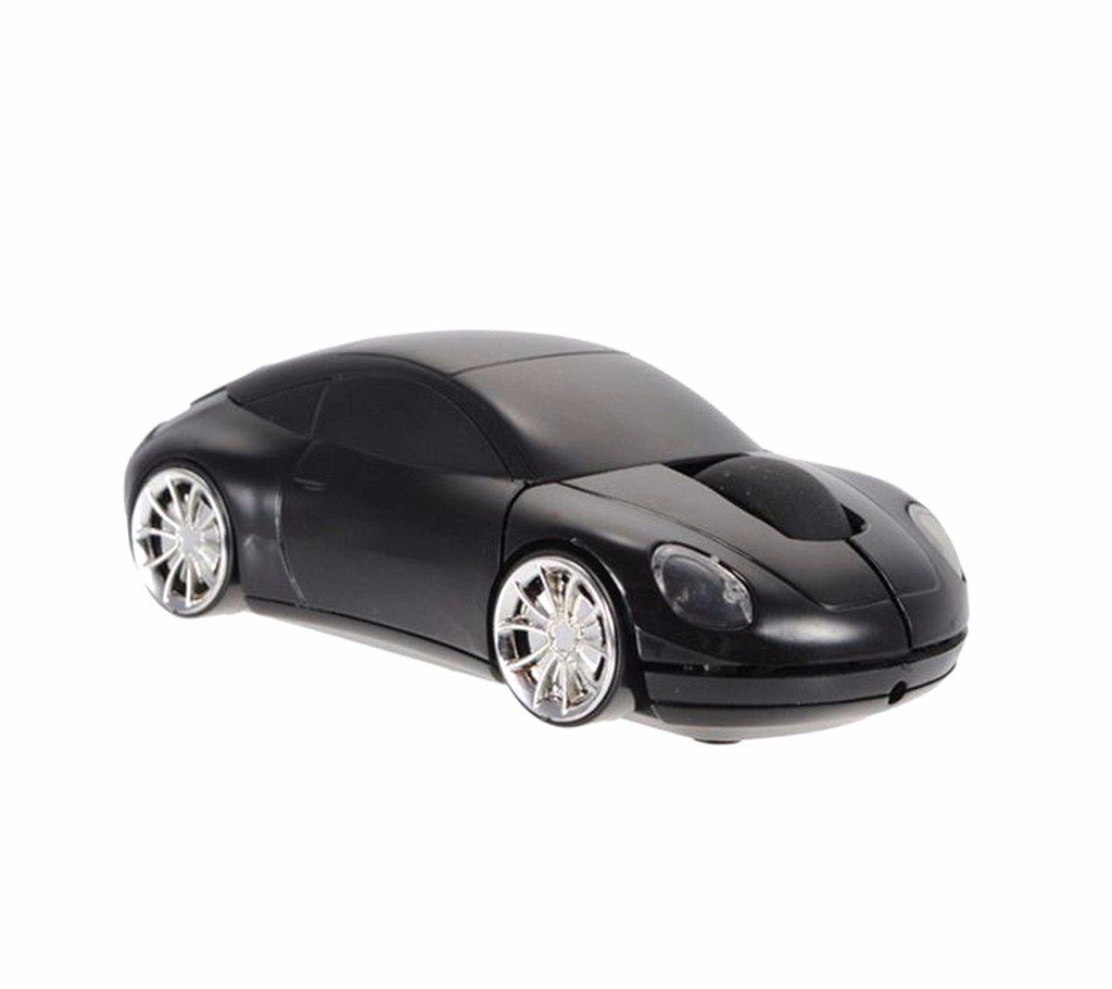 Car Shaped Wireless LED Mouse - Black