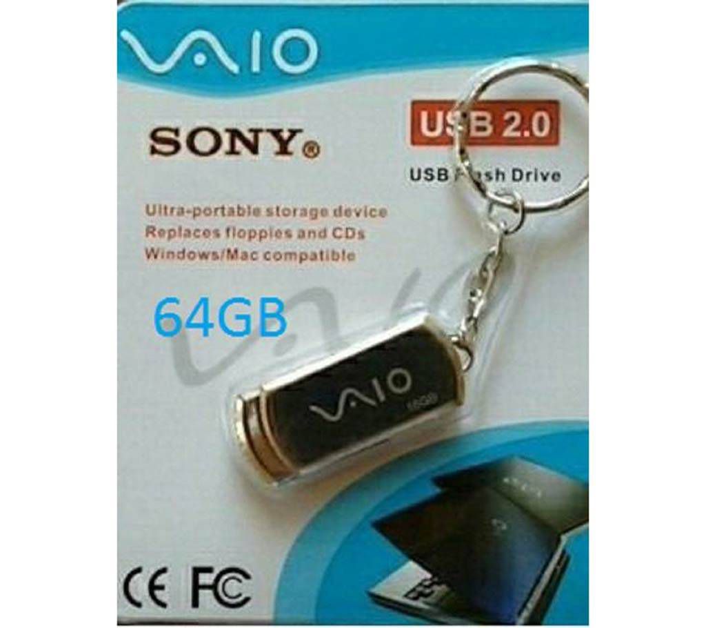 64 GB Sony Vaio Steel body Pen drive