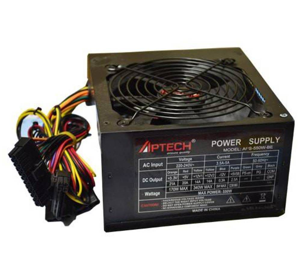 Aptech 550W-BE ATX Power Supply
