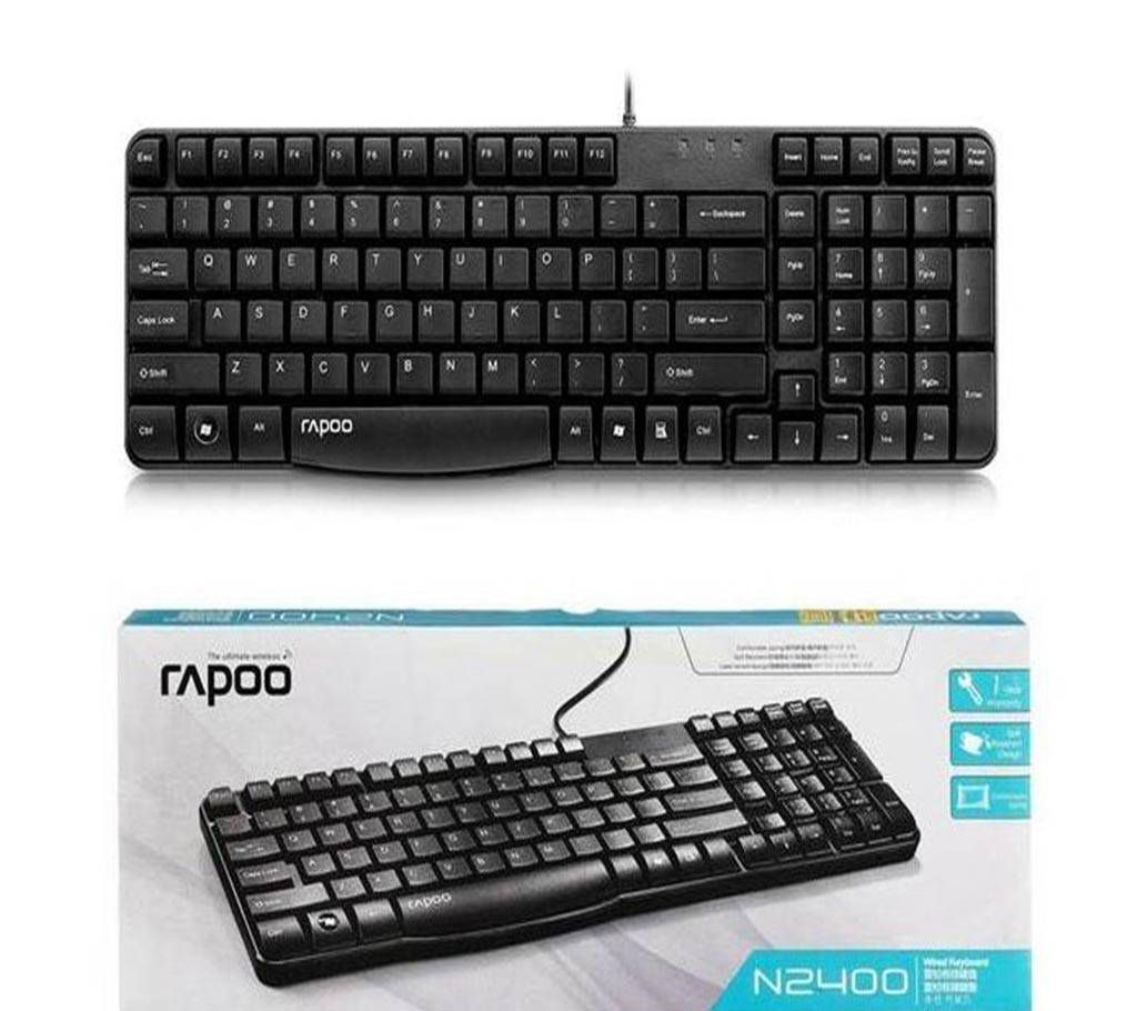 Rapoo N2400 Wired Spill-resistant Keyboard