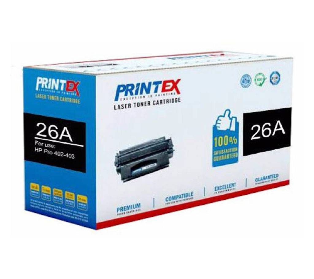 Printex 26A Black LaserJet Toner Cartridge
