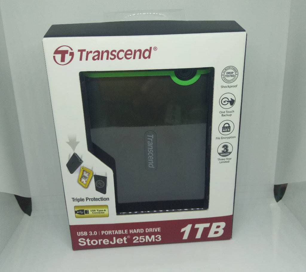 Transcend portable hard disk- 1 terabit 