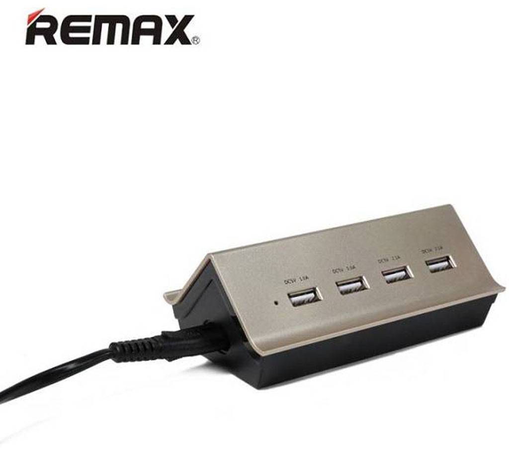 Remax RU-U2 4.2A 4 Ports USB Hub Gold