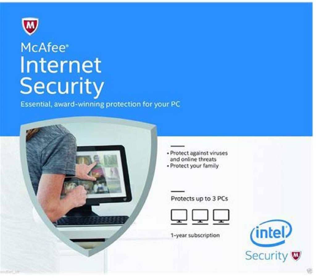 McAfee Internet Security 3 User- 1 Year