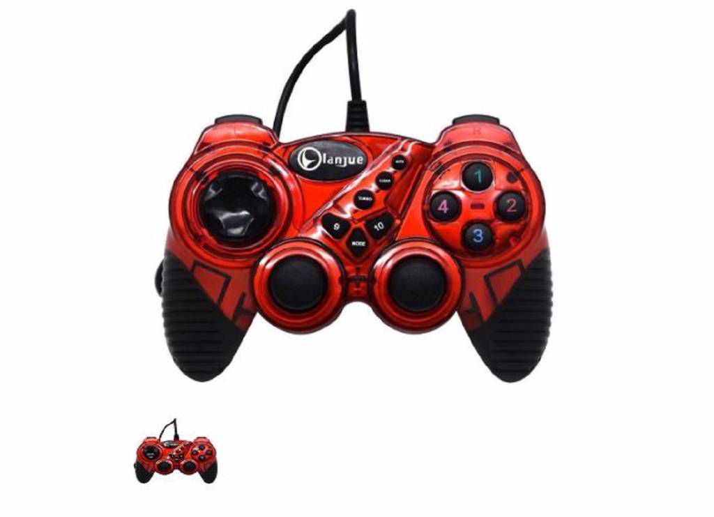 USB 2.0 Wired Dual Vibration Game Pad 