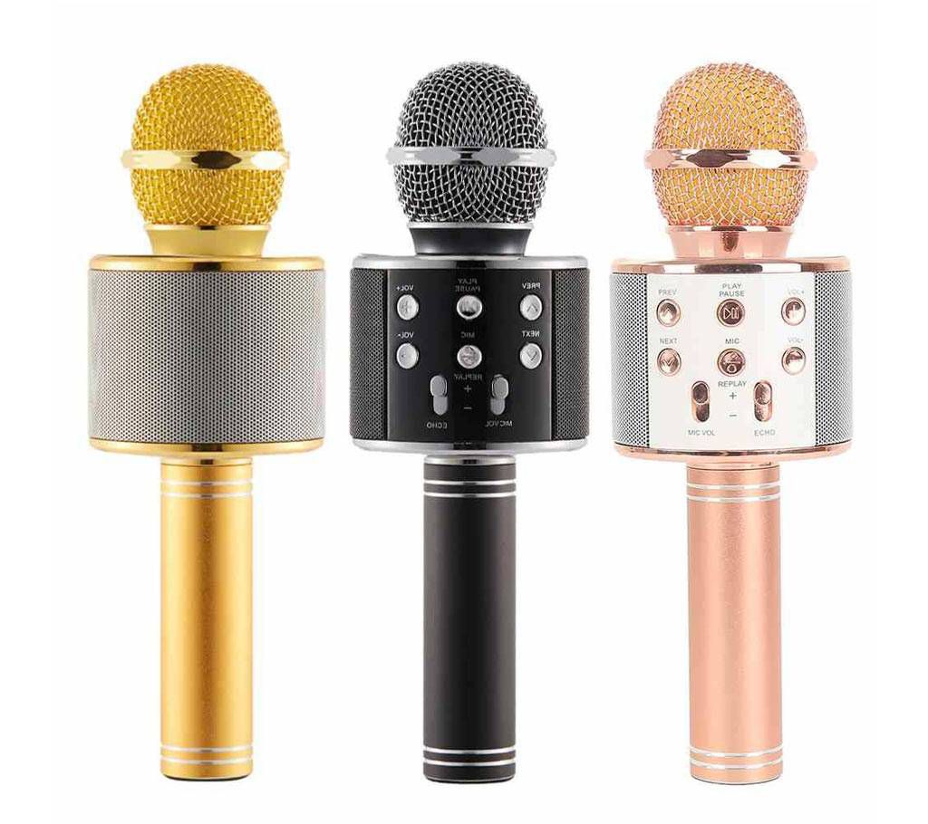 WS-858 karaoke Bluetooth microphone 