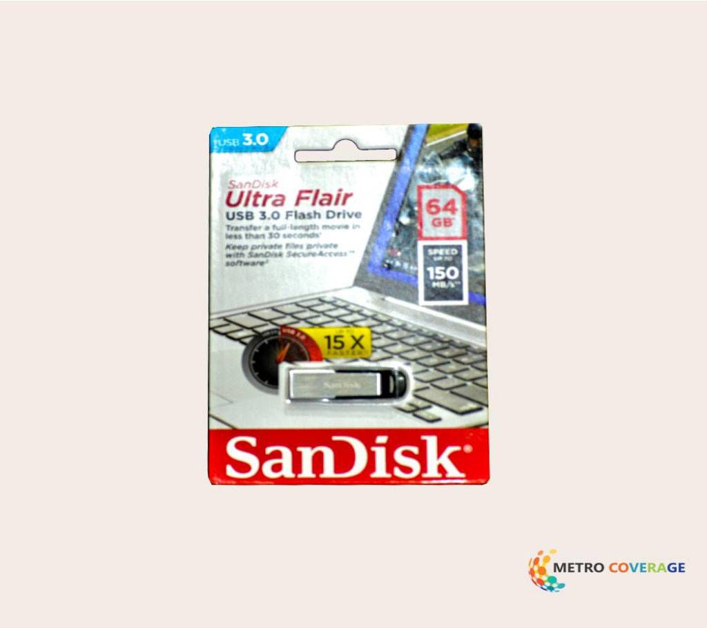 SanDisk Ultra Flair USB Pendrive 64GB