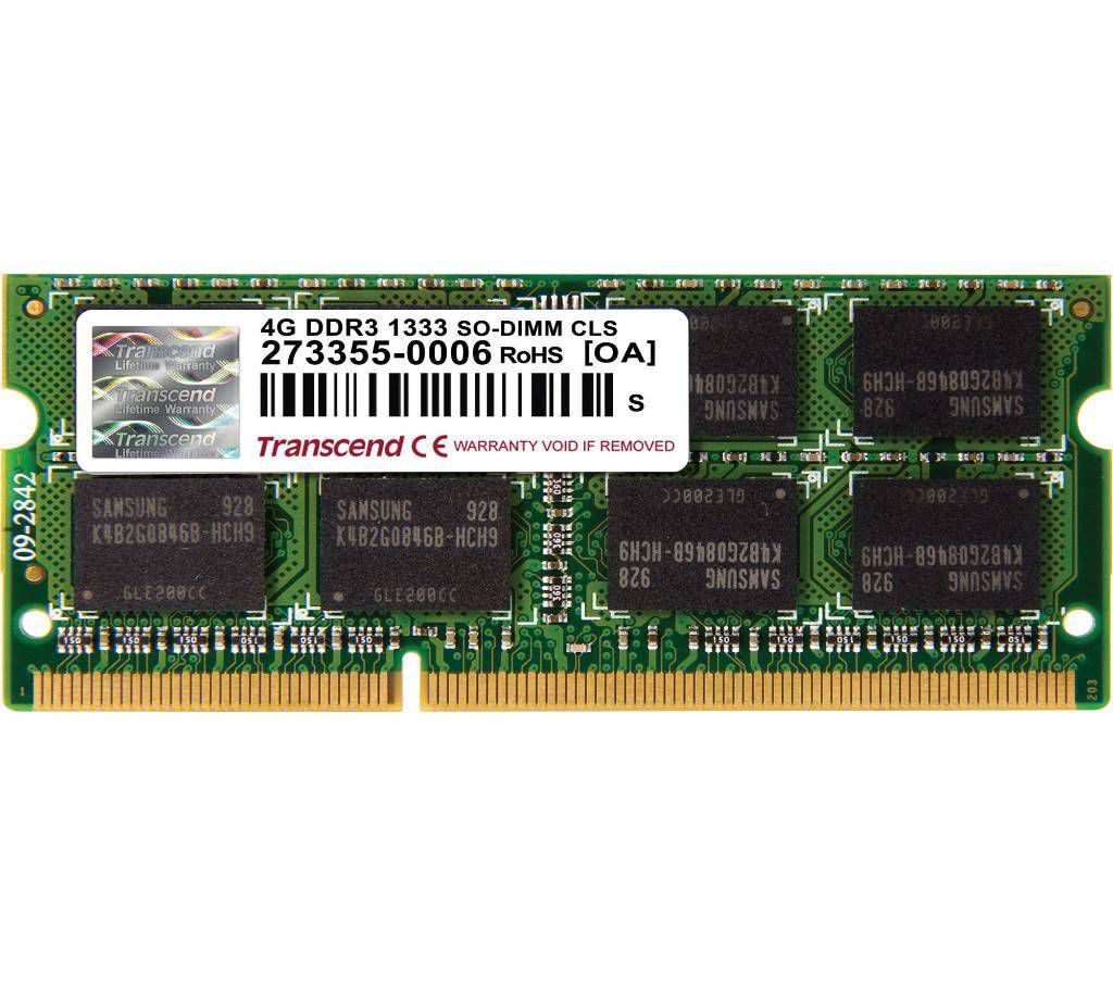 Transcend 4GB DDR3 1333 MHz PC3-10666
