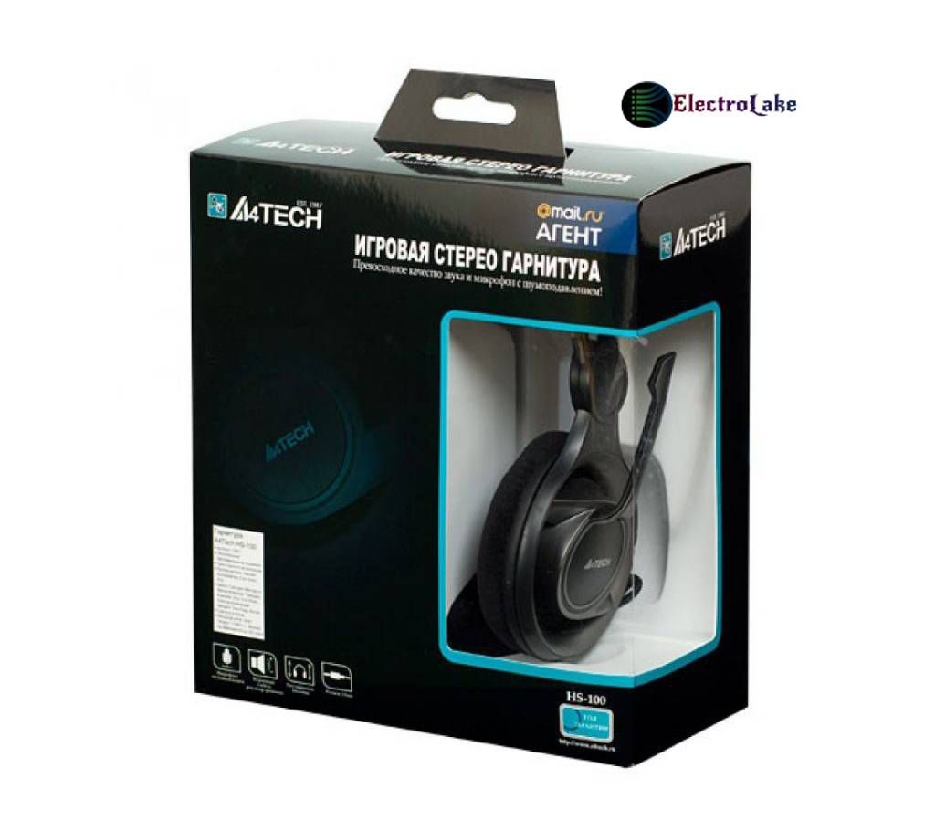 A4TECH HS-100 Stereo Gaming Headset Black ATC31