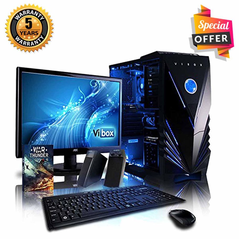 Intel® Core i3 RAM 4GB HDD 1000GB Graphics 2GB Built in and Monitor 17  PC Windows 10 64 Bit NEW Desktop Computer 2013 Full Package