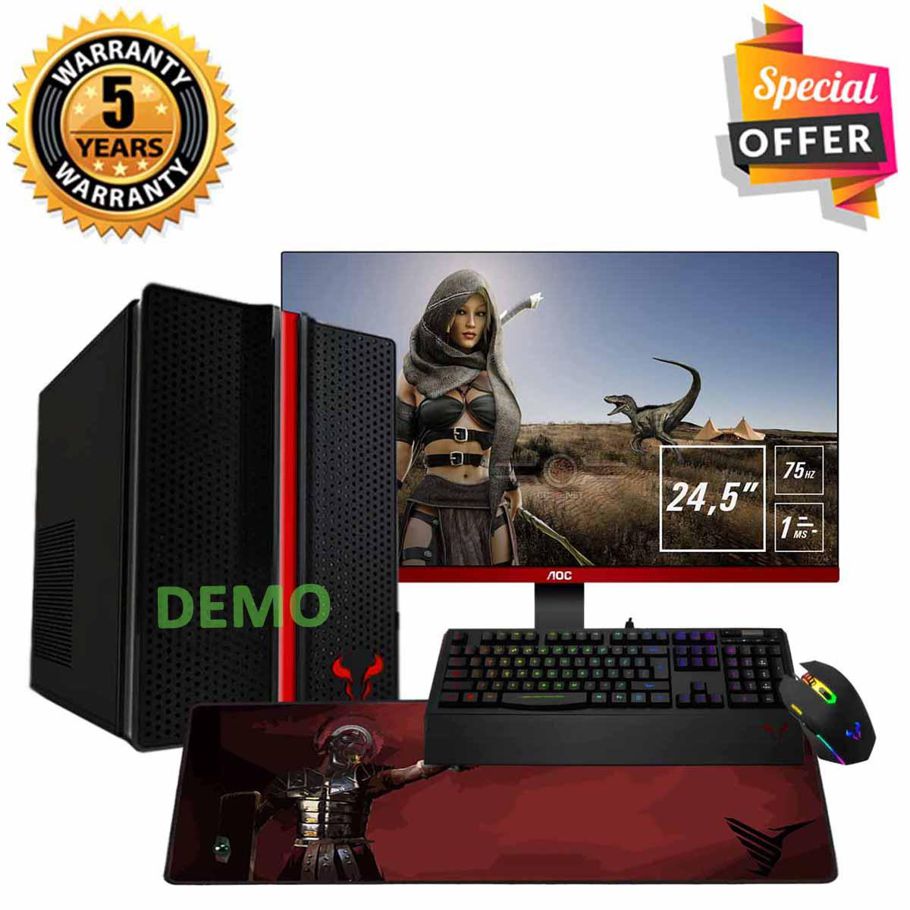 Intel Core I3 Ram 8Gb Hdd 500Gb Graphics 2Gb Built In And Monitor 19  Pc Windows 10 64 Bit New Desktop Computer 2023 Full Package