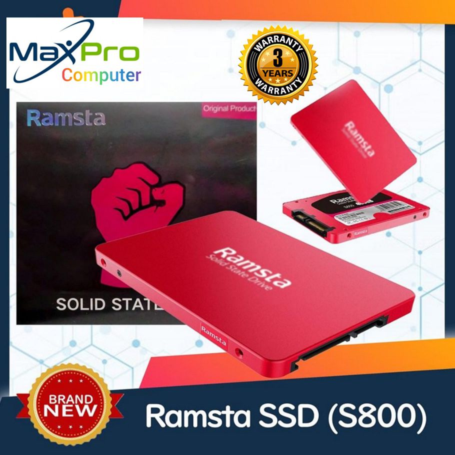 RAMSTA 128GB SSD SATA3 6Gb/s S800 High Speed SSD 2.5 Inch For Laptop & Desktop_PC