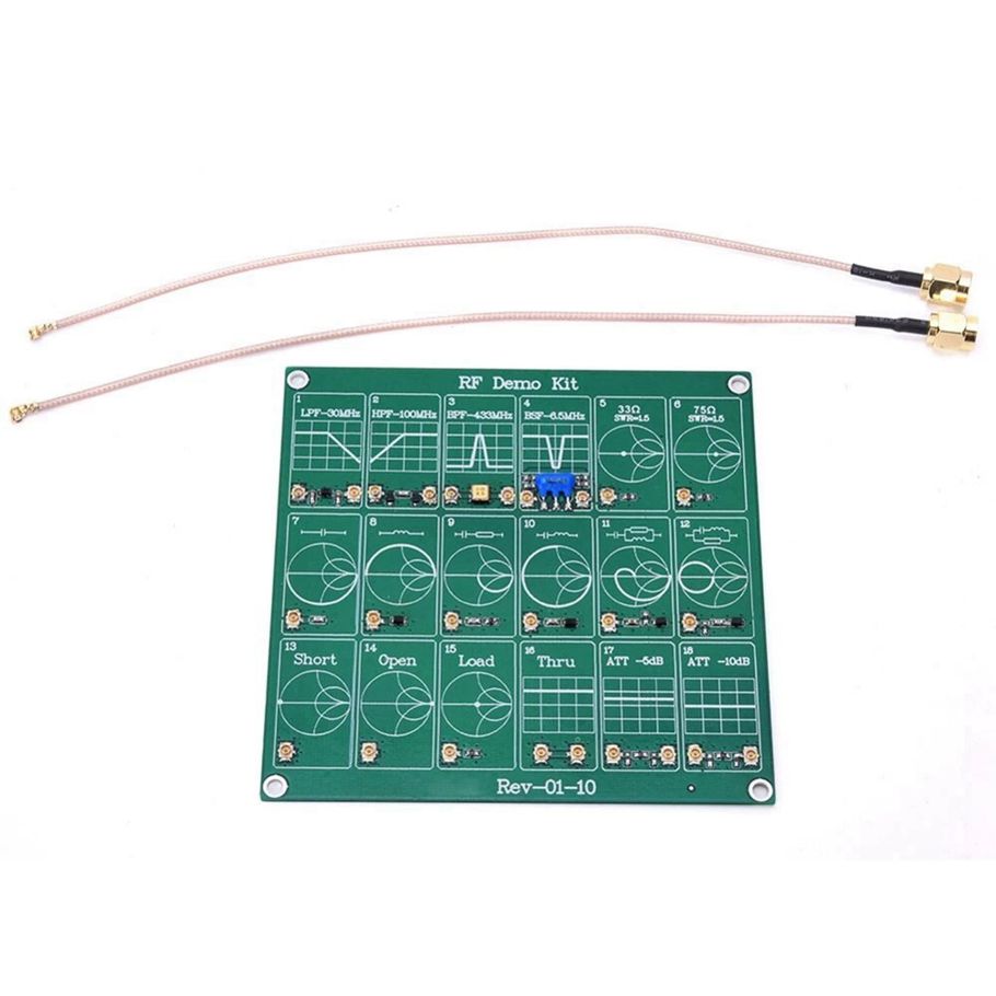 RF Test Board / Attenuator RF Demo Kit for NanoVNA-F with 2 CABLES
