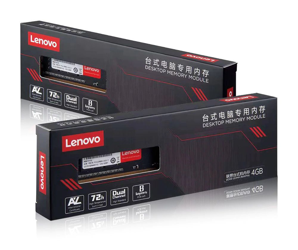 Lenov ram ddr4 4GB 2666MHz CL19 particles DIMM Memory Support motherboard AM4 Lifetime Warranty for Desktop