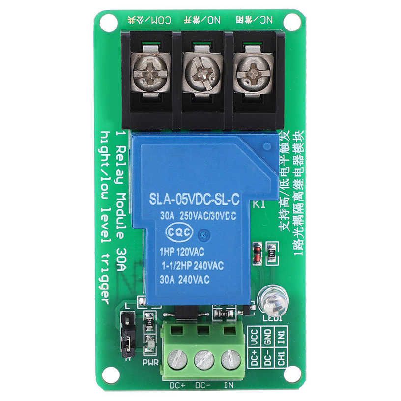 1 Channel Relay Module with Optocoupler Isolation Support High and Low Level Trigger Switch 30A