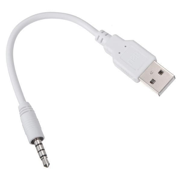 White USB Data Sync Cable Lead For Apple iPod Shuffle 1st 2nd Gen Charger