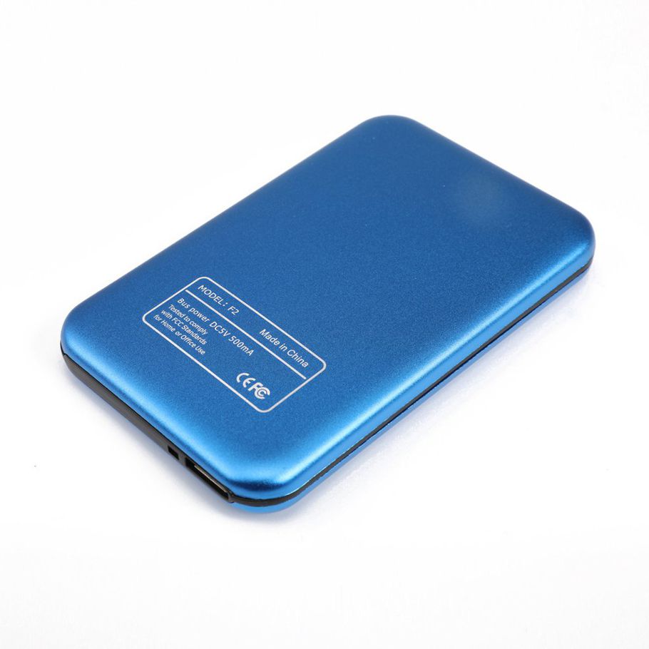 2.5 Inch Sata Hard Disk Box Usb3.0 Mobile Hard Disk Box Slide Cover - blue 640G