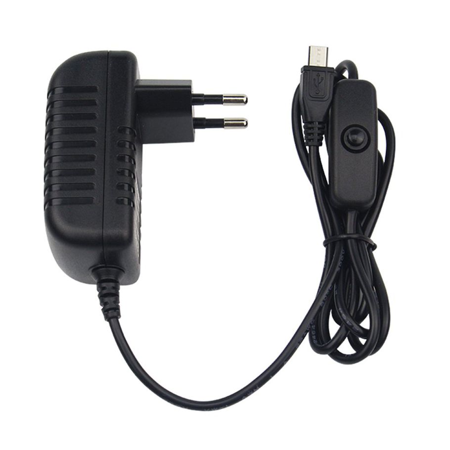 MA 5V 3A Power Supply Charger with Switch For Raspberry Pi 3 pro Model B B+ Plus