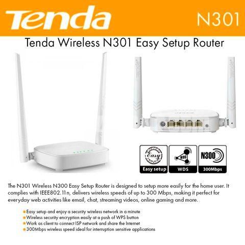 Tenda N301 300 Mbps Router Full Global Version