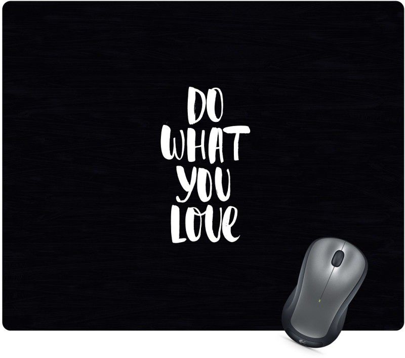 Golden Feather Anti Skid Do What You Love Design Printed Designer Mousepad 228 Mousepad  (Multicolor)