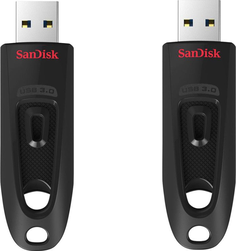 SanDisk Ultra Usb 3.0 Flash Drive (Pack OF 2) 16 GB Pen Drive  (Black)