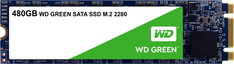 WD Green 480 GB Laptop Internal Solid State Drive (SSD) (WDS480G2G0B)  (Interface: SATA III, Form Factor: M.2)