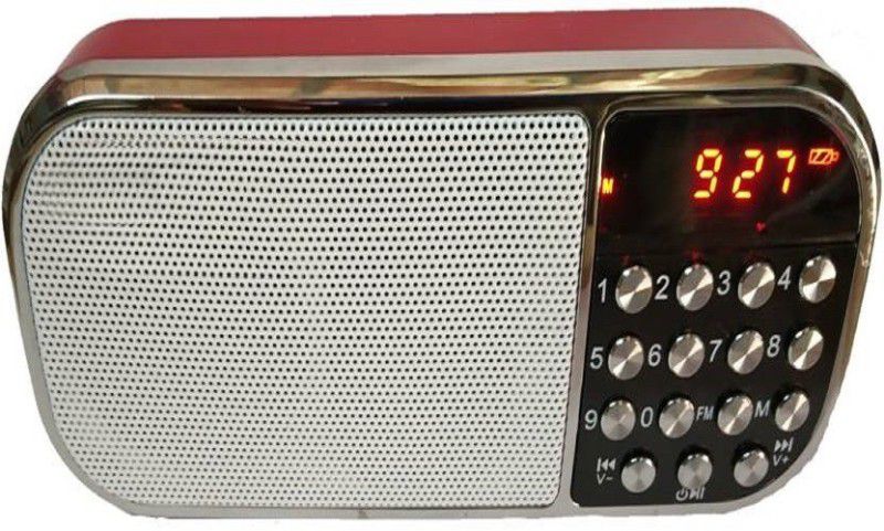 GLOWISH HIGH BASS STEREO LONG RANGE FM RADIO WITH U DISK, TF CARD LED LAMP MP3/WAV FORMAT 3.5MM EARPHONE FULL SMART FEATURES FM Radio  (Red, Purple, Black)