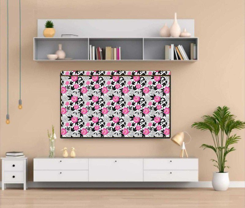 Wacky LED Cover 50 Inch LED TV for 50 inch Computer Monitor, TV, LCD Monitor - LD-50-Wht-Pink-Rose-P1  (Pink)