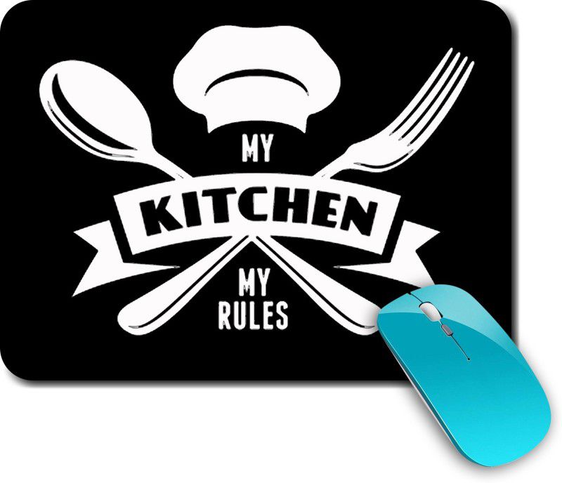 whats your kick Cooking | Food | Kitchen | Stylish |Creative | Printed Mouse Pad/Designer Waterproof Coating Gaming Mouse Pad For Computer/Laptop (Multi13) Mousepad  (Multicolor)