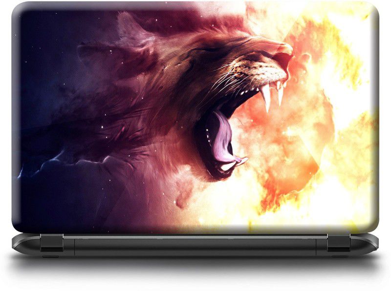 WALLPIK Lion - Roar - space - galaxy - Laptop Skin - Decal - Sticker - Fit for All Brands and Models - WP1007(14-inch) Vinyl Laptop Decal 14