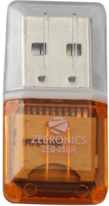ZEBRONICS ZEB-O8CR Card Reader  (Orange)
