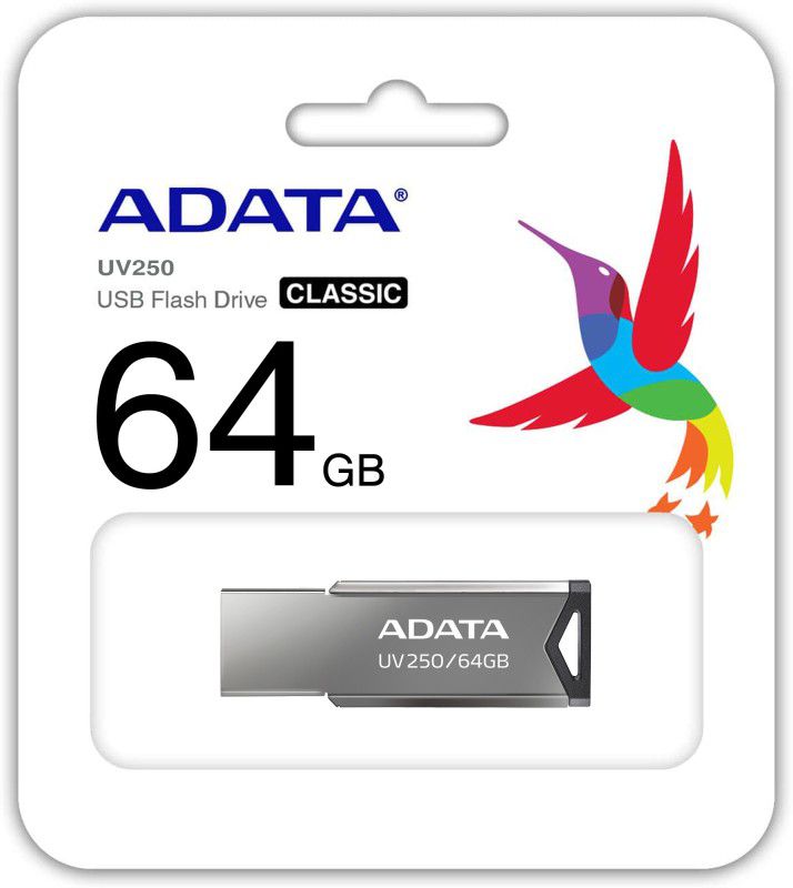 ADATA UV 250 2.0 - 64 GB PENDRIVE 64 GB Pen Drive  (Grey)