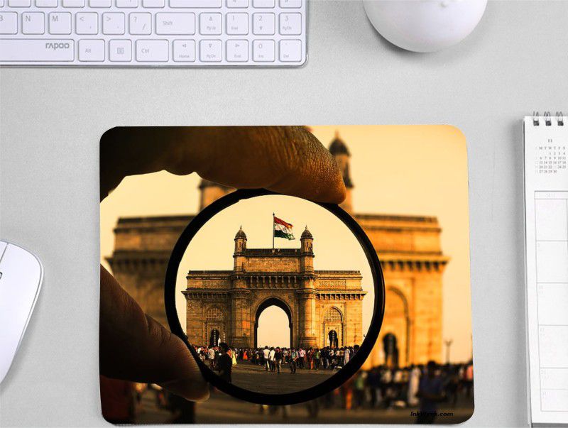 InkWynk Mumbai Gateway Of India Mousepad  (Yellow)