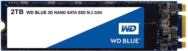 WD Blue 3D 2 TB Laptop Internal Solid State Drive (SSD) (WDS200T2B0B)  (Interface: SATA III, Form Factor: M.2)