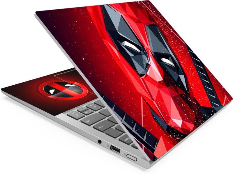 Anweshas Ninja Deadpool Full Panel Laptop Skins Upto 15.6 inch - No Residue, Bubble Free - Removable HD Quality Printed Vinyl/Sticker/Cover Self Adhesive Vinyl Laptop Decal 15.6
